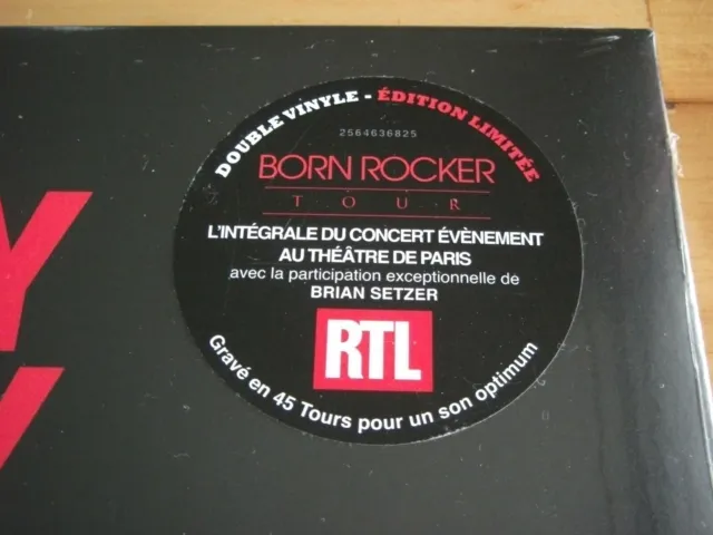 JOHNNY HALLYDAY LP Vinyle  " Born Rocker "  Édition limitée collector avec RTL