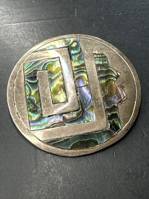 Ancienne Broche Argent Massif 925 - Art Déco Nouveau, Ethnique, Créateur
