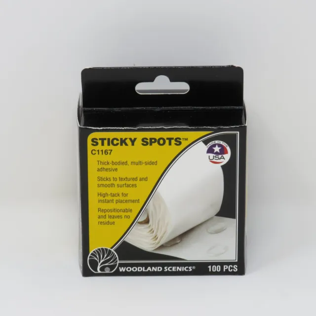 Woodland Scenics C1167 Sticky Spots Adhesive Dots for Model Train Layout Scenery