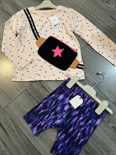 Next girls age 4-5 leggings and top outfit bundle BNWT