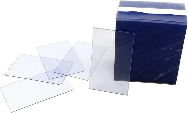 1.25" X 2" Clear Plastic Tags, Shelf Label Holders - 250 Pack