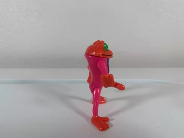 Rain Forest Cafe RFC 3.25" Orange Pink Neon Tree Frog PVC Toy Figure 2017 2