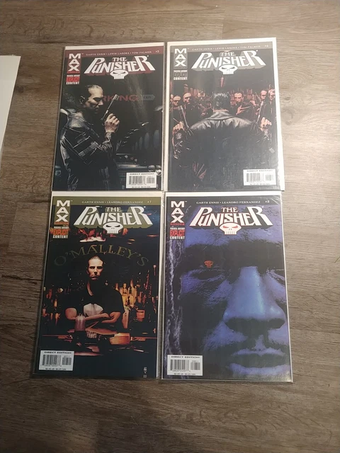 The Punisher Comic Book Lot MARVEL MAX Garth Ennis High Grade 1-36 complete MCU 2