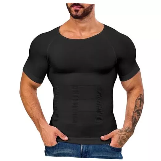 MENS COMPRESSION SHIRT Body XX-Large Black Top 167 Strong Compression ...