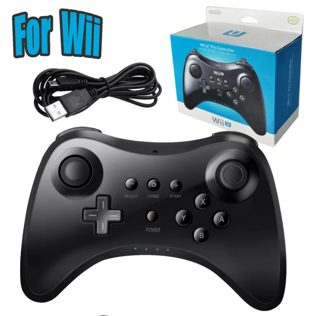 New Black High Quality U Pro Bluetooth Wireless Controller for Nintendo Wii U