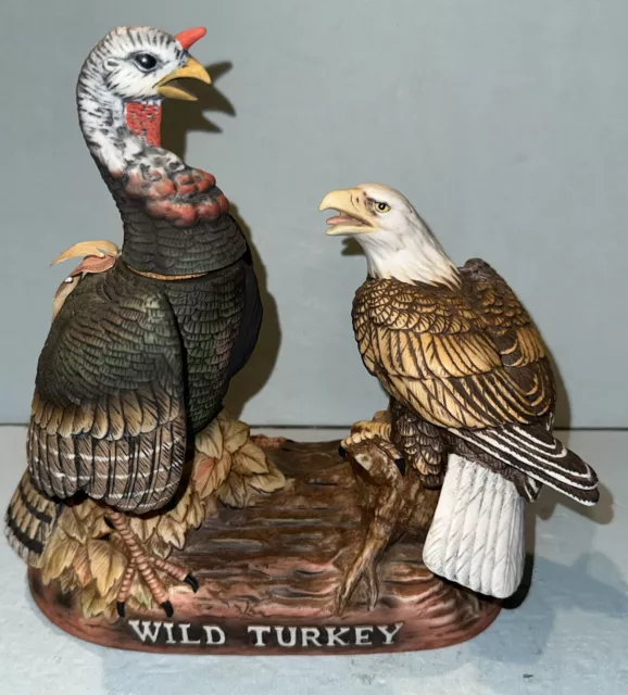 Austin Nichols Wild Turkey & Eagle  Porcelain Decanter No 4  1984 Empty Vintage