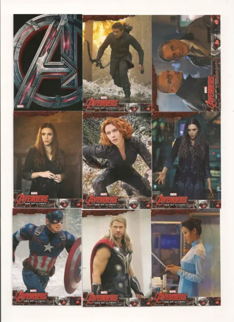 Avengers: Age of Ultron Complete Set ( 90 Cards)     2015 Upper Deck