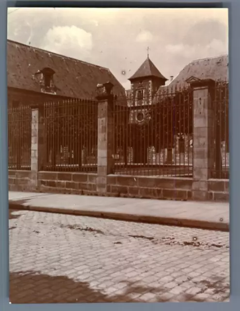 France, Moulins, Palais de Justice  Vintage citrate print. Allier  Tirage citr