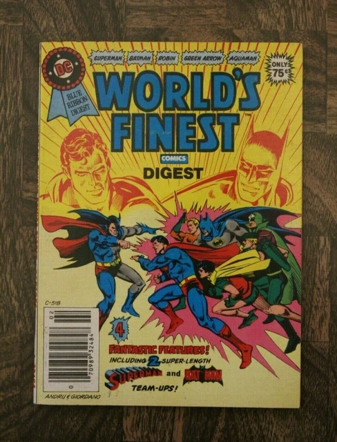 BEST OF D.C. DIGEST :WORLD'S FINEST, FEB. 1981, Vol5 No.23 SUPERMAN! BATMAN!