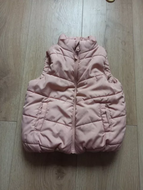 Mothercare Baby Girl Pink Gilet Waistcoat 18-24 Months