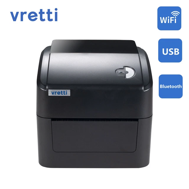 VRETTI THERMAL LABEL Printer WiFi/Bluetooth/USB 4x6 shipping Label for