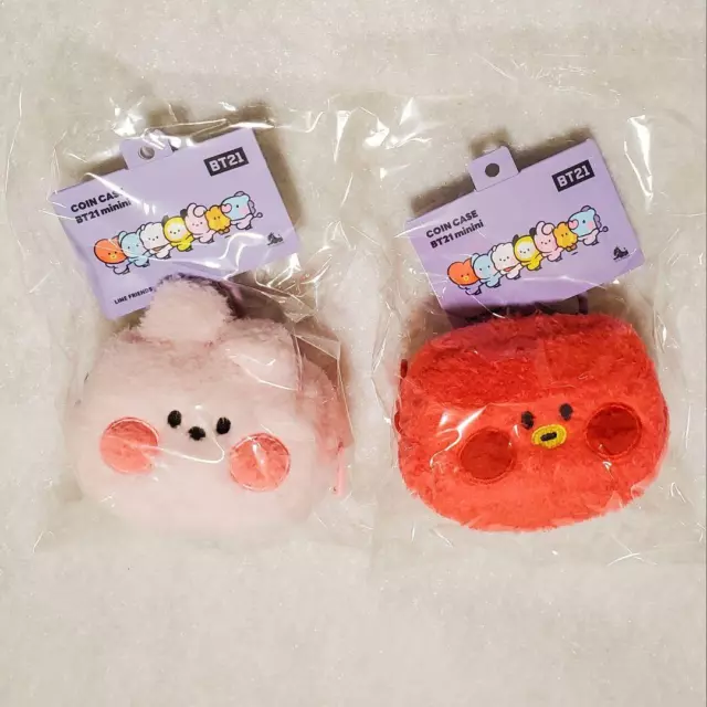 BTS Cooky Tata Official Bt21 Minini Coin Case Pouch Kpop