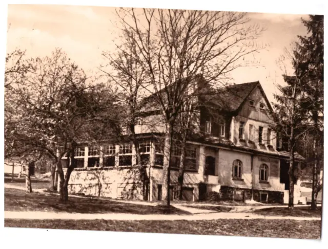 Alte Foto AK DDR Lengefeld Gasthaus Forsthaus