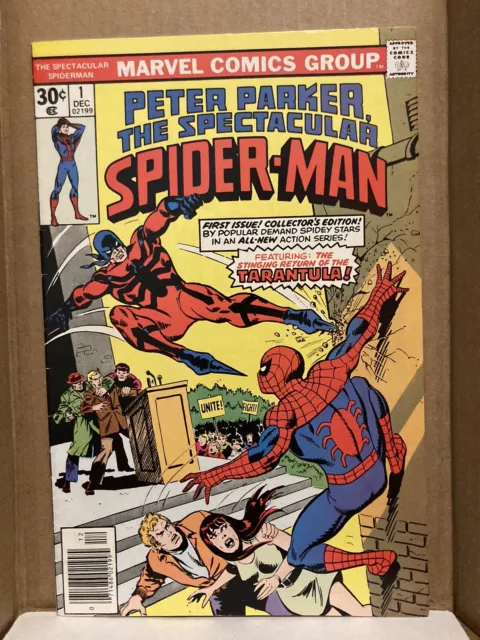 Peter Parker, THE SPECTACULAR SPIDER-MAN #1 (1976) Tarantula FINE Codition