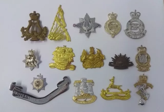 Genuine British/Other Military Metal Hat/Cap/Collar Badges Assorted Faulty 3