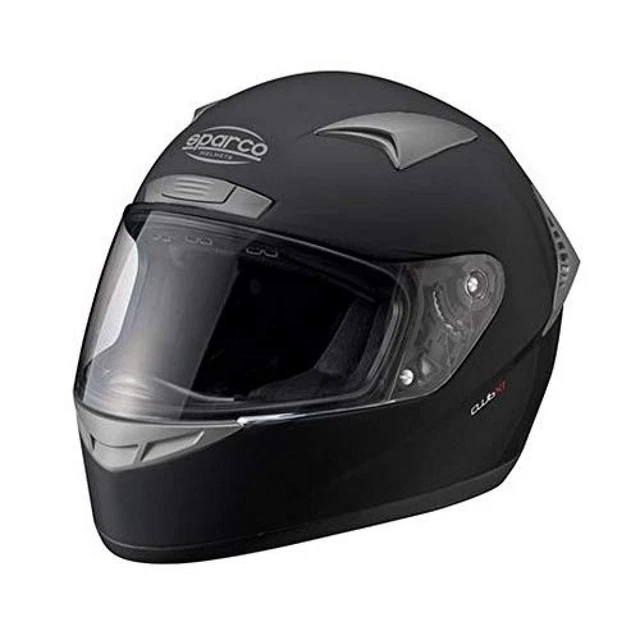 (TG. S) Casco Moto Sparco Club X–1 Nero Taglia S - NUOVO