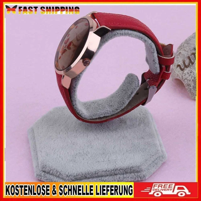 Everpert Lint C Typ Design Schmuck Armbanduhr Display Rack Ständer Halter (Grau)