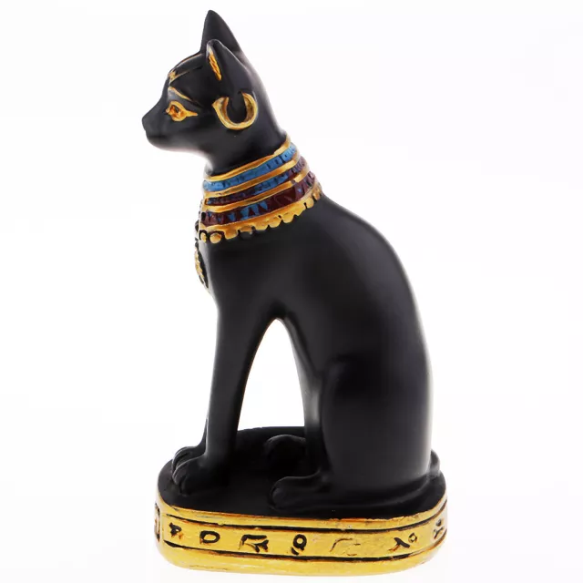 Ancient Egypt   Cat Bastet Pharaoh Figurine Statue Black