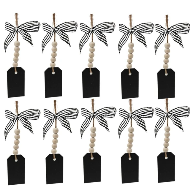 20 Etichette In Legno A Forma Di Albero Di Natale, Tipo Lavagna, Con Corda, 7x6,2 Cm, Scrivibili E Cancellabili, Per Decorazioni E Regali