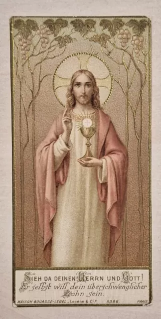 1915, Altes Andachtsbild, Jesus, Paris, Holy Card