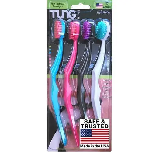 Tung Brush Tongue Cleaner - 4 Pack