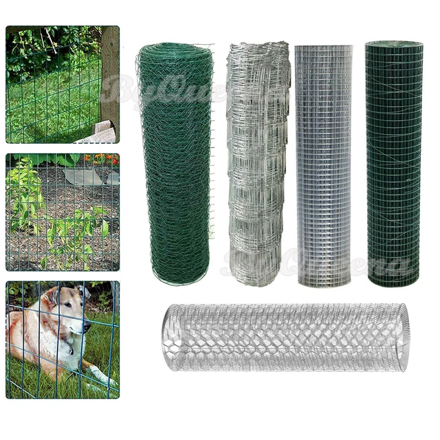 WELDED WIRE MESH Galvanised Fence Aviary Rabbit Hutch Chicken Pet