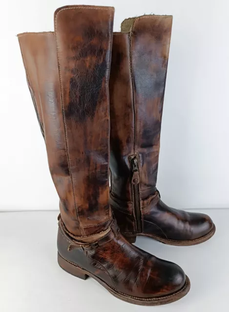 BED STU Womens Manchester Distressed Knee High Boots Size EU 37 / US 7