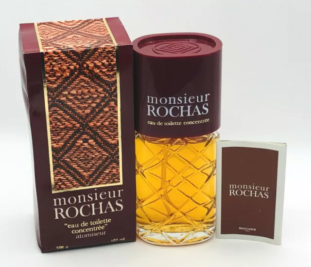 PROFUMO ROCHAS MONSIEUR VINTAGE 107 ml EDT CONCENTREE SPRAY POUR HOMME uomo