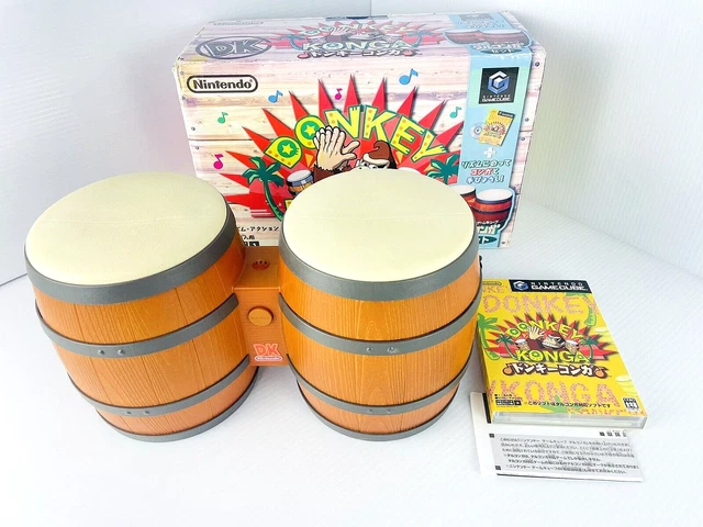 Gamecube Donkey Konga Talconga Boxed Nintendo Game Cube Tested NTSC-J Japan