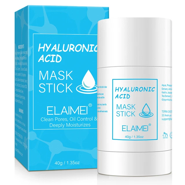 Máscara de limpieza sólida palo purificador de poros máscara control de aceite (ácido hialurónico)