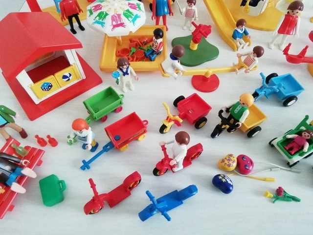 PLAYMOBIL 4015 AIRE De Jeux Jardin D'enfants Tyrolienne Mur D'escalade