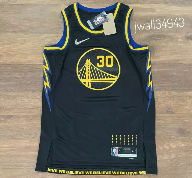 Nike Klay Thompson Nike Warriors HWC Jersey 'Blue/Gold' - DO9446-496