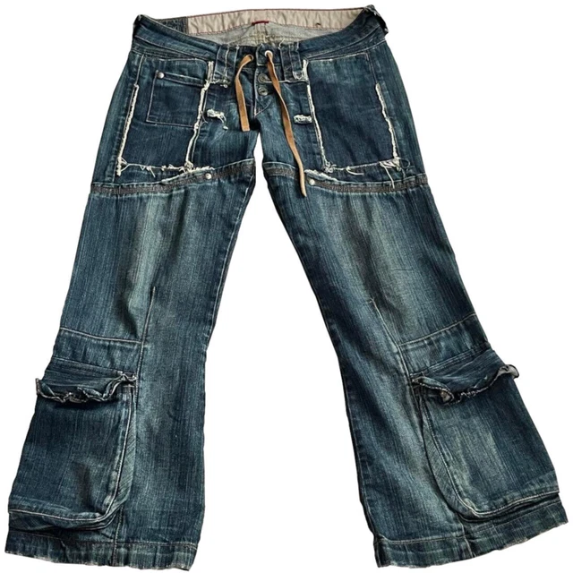 Jean Multi-poches Boho Chic Marithé Et François Girbaud - Taille 36 - Occasion Très Bon état