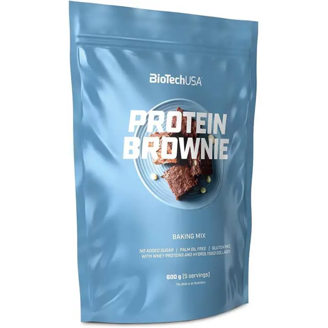 (24,92 EUR/kg) Biotech USA Protein Brownie 600 g Proteína Snack Pastel