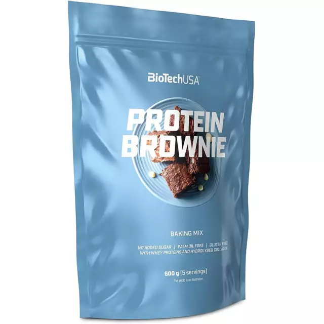 (24,92 EUR/kg) Biotech USA Protein Brownie 600 g Proteína Snack Pastel