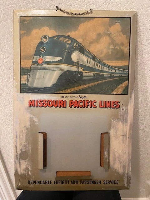 Rare Vintage Missouri Pacific Lines Railroad Perpetual Calendar ca1930