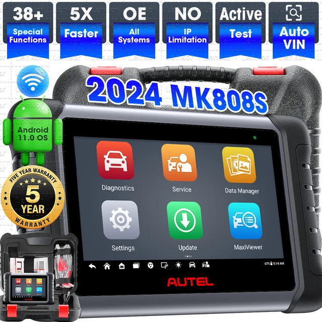 Strumento Diagnostico Auto Autel MaxiCOM MK808S - Scanner Bidirezionale 2025, Test Attivi, 28+ Reset, Codifica - Foto 9