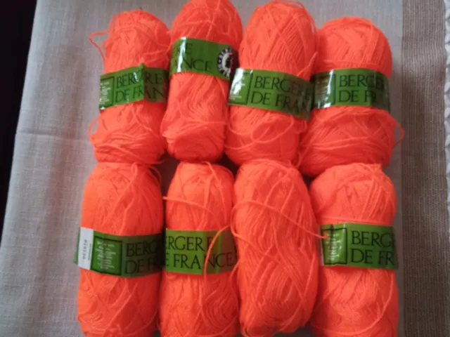 Lot de 8 Pelotes (Bergelle) "Bergère de France" - Neuves