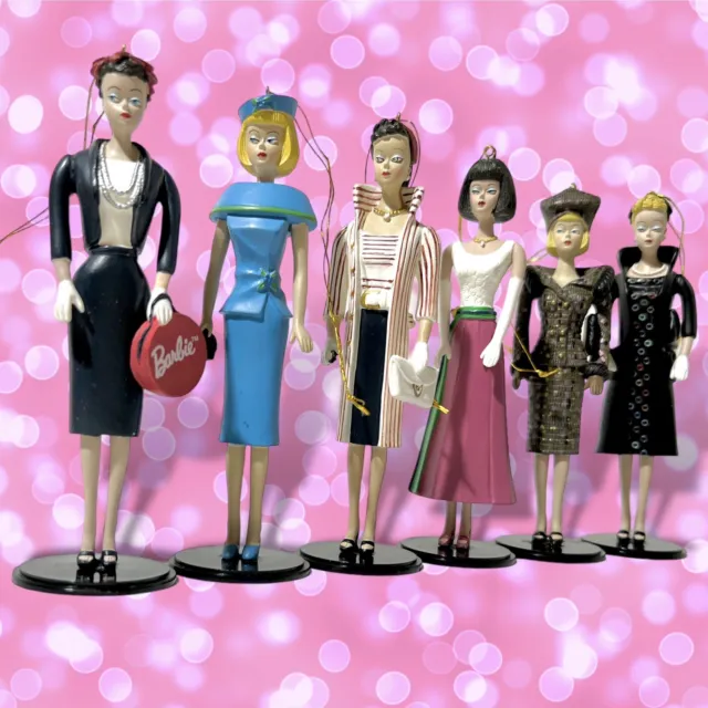 Lot 6 Ashton Drake '95 Classic Barbie Doll Heirloom Christmas Ornament Vintage