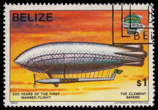 BELIZE 676 (SG740) - Manned Flight "The Clement Bayard" (pa54988)