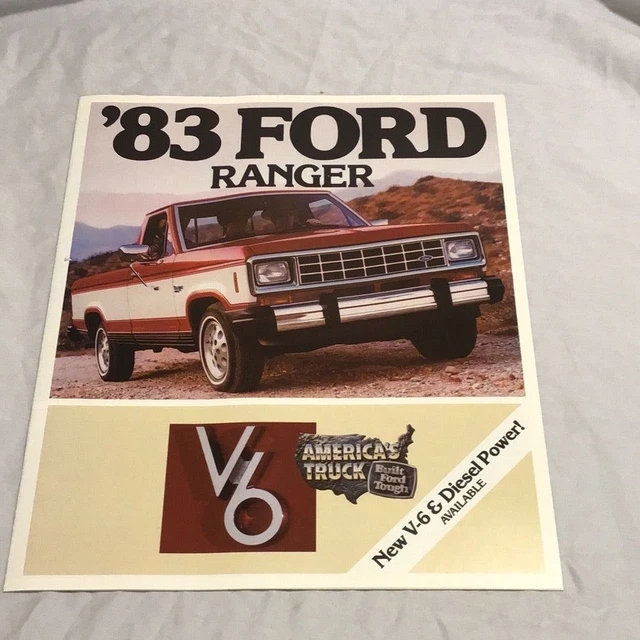 1983 FORD RANGER dealer sales brochure V6 and Diesel version 10.00