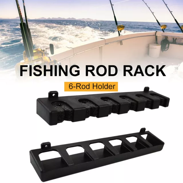 HORIZONTAL OR VERTICAL Rod Rack Fishing Boat Gear Pole Storage Stand Holder  Wall $10.99 - PicClick