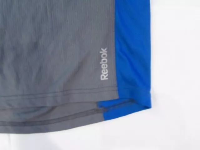 REEBOK MEN'S SMALL Gray Blue White T-Shirt $7.99 - PicClick