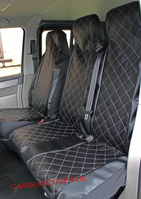 For MERCEDES VITO Heavy Duty Luxury MAJESTIC Leather Look Van Seat Covers 2+1