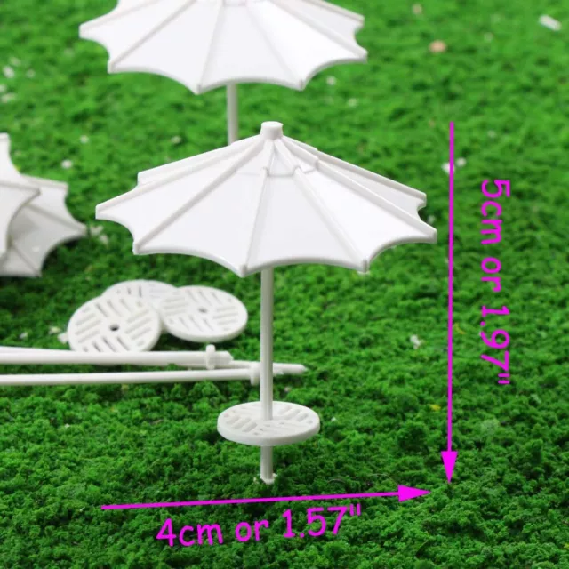 TYS03100 24pcs DIY parasol Model Train Railway Vertical Common Gifts 1:100 TT 2