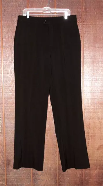 NYDJ Not Your Daughter's Jeans Sz 14 Dark Brown Stretch Dress Pants Style #1147