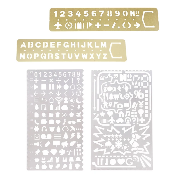 Letter Outline Ruler NUMBERS LETTERS TEMPLATE Ruler Drawing Drawing Stencil Bookmark Kids ...