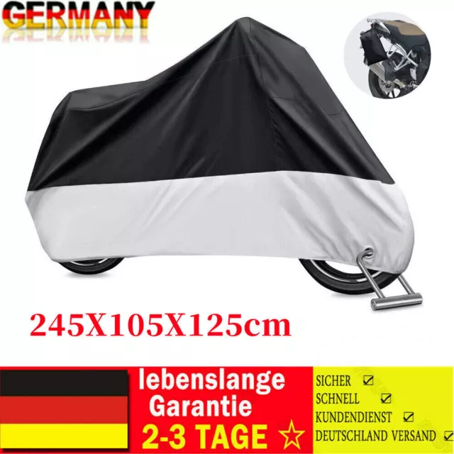 Motorradgarage Motorrad Abdeckung XXL Ganzgarage Abdeckplane Roller Schutz DHL