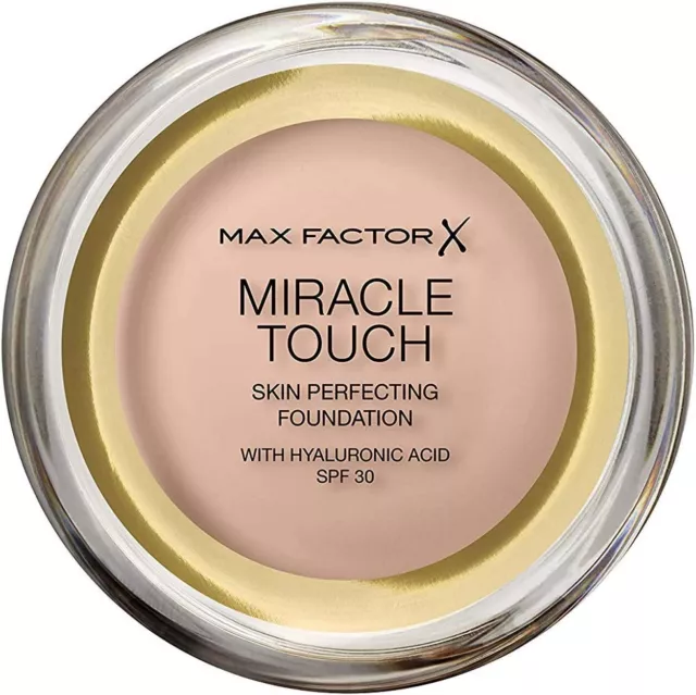 Max Factor Miracle Touch Foundation, New and Improved Formula, SPF 30 and Hyalur