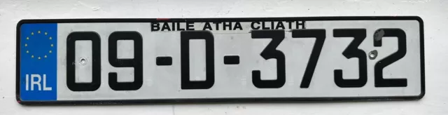 Genuine Republic of Ireland Irish Number Plate Collectable Man Cave